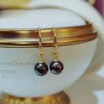 boucle d'oreille perle de Tahiti Alexine