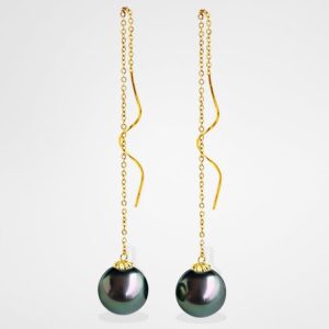 boucle d'oreille perle de Tahiti Kelly