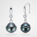boucle d'oreille perle de Tahiti Whetu