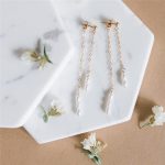boucle d'oreille perles élégantes