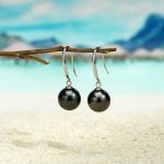 boucles d'oreilles élégantes perles de Tahiti