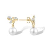 boucles d'oreilles en perle 9K