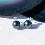 boucles d'oreilles en perle de Tahiti