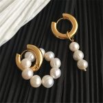 boucles d'oreilles en perles d'eau douce