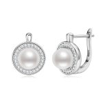 boucles d'oreilles en perles naturelles