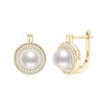 boucles d'oreilles perles de culture élégantes