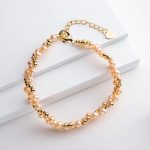 bracelet argent métal femme