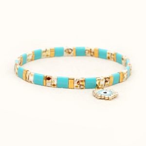 bracelet d'été en perles de verre du japon