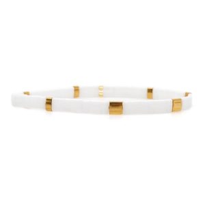 bracelet d'été en perles de verre du japon - ara hyacinthe