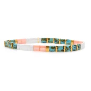 bracelet d'été en perles de verre du japon - badruka
