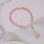 bracelet élégant en perles plates