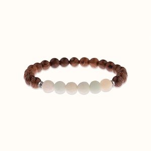 bracelet en bois amazonite