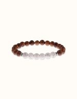 bracelet en bois et pierre semi précieuse