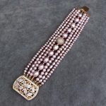 bracelet en perles bleu océan