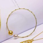 bracelet jonc doré