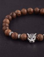 bracelet léopard en cuir