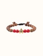 bracelet shamballa perles en bois