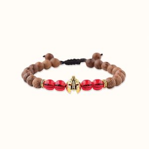 bracelet shamballa perles en bois
