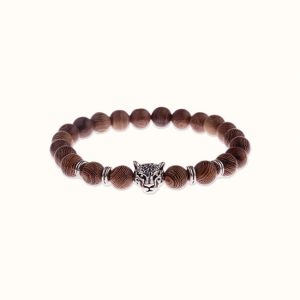 bracelet tête de léopard