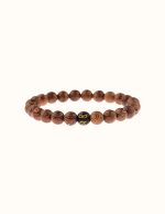 bracelet tibétain en bois naturel