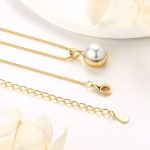 collier avec pendentif en perle de culture