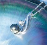 collier avec perles de tahiti