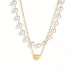 collier cœur perle Colette