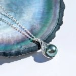 collier élégant en perle de culture tahiti