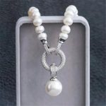 collier perlé d'eau douce unique