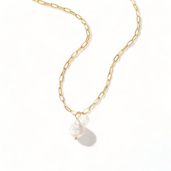 collier perle de culture or