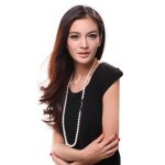 collier perle femme