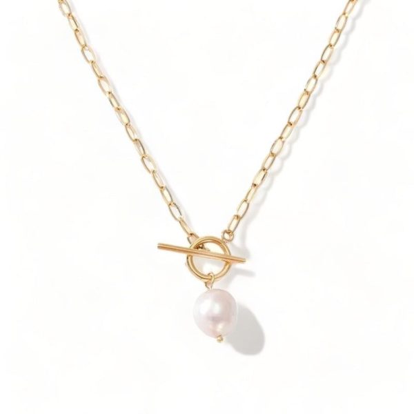 collier perle naturelle 14 carats