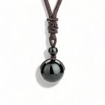 collier perle noir homme