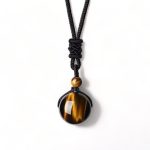 collier perle oeil de tigre