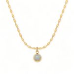 collier perle plaqué or 18K