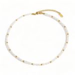 collier perle ras de cou femme
