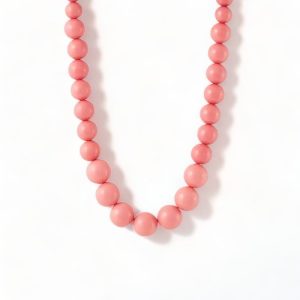 collier perle rose