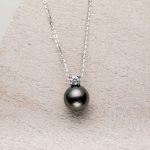 collier perles noires tahiti