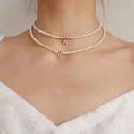 collier personnalisable perle lettre