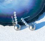 création artisanale boucle d'oreille or perle de Tahiti