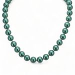 émeraude - collier perles vertes