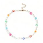 flora - collier perle fleur