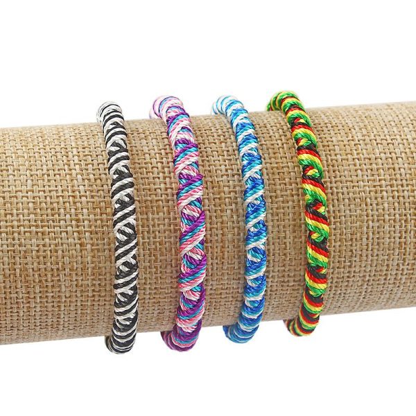 lot de bracelets brésiliens d'amitié tissés à la main