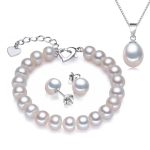 parure bijoux perle blanche