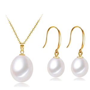 parure perle de culture or