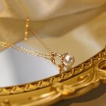 pendant en perle de culture blanche