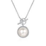 pendentif en argent avec perle de culture