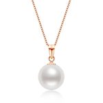 pendentif en argent avec perle de culture blanche