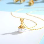 pendentif en argent pour femme avec perle