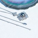 pendentif en perle de tahiti élégant avec diamant
